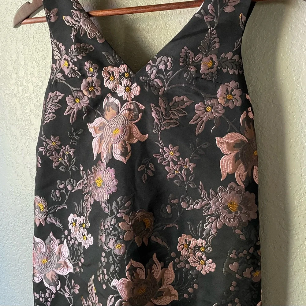 Urban Outfitters Womens Jacquard Metallic Shift Dress XS party holiday formal